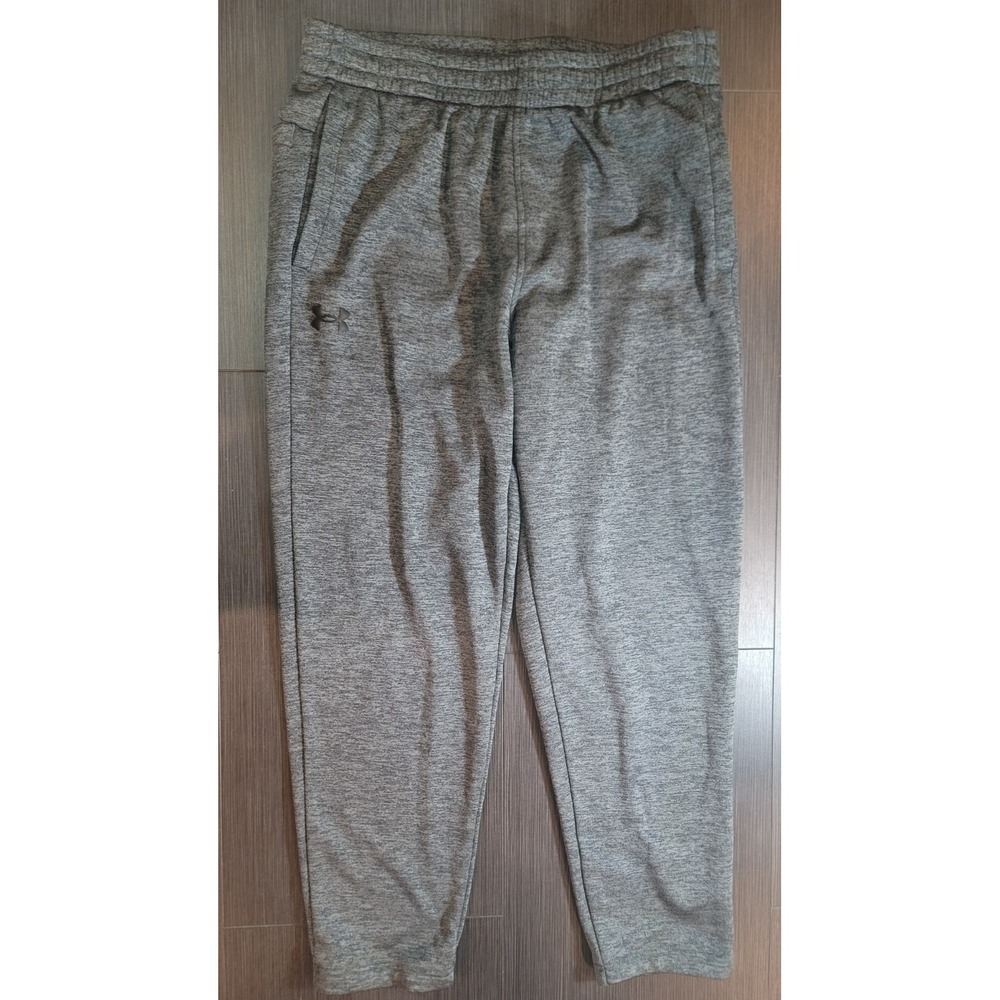 Under Armour Sweatpants Mens XL Extra Large Red Loose Fit Fleece Lined Active